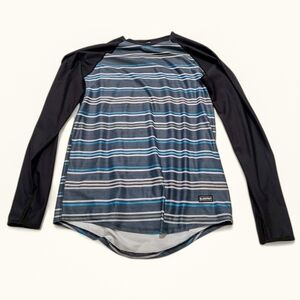 BlackStrap Large Skyliner Crew Top Baselayer – Blue/Grey‎ & Black